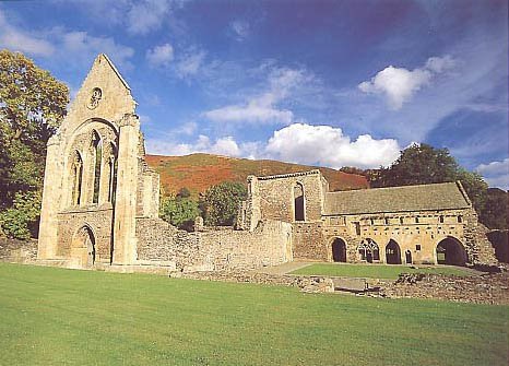 Valle Crucis Abbeyis just along the road from the Brit...